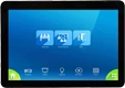 Blue touch screen with buttons